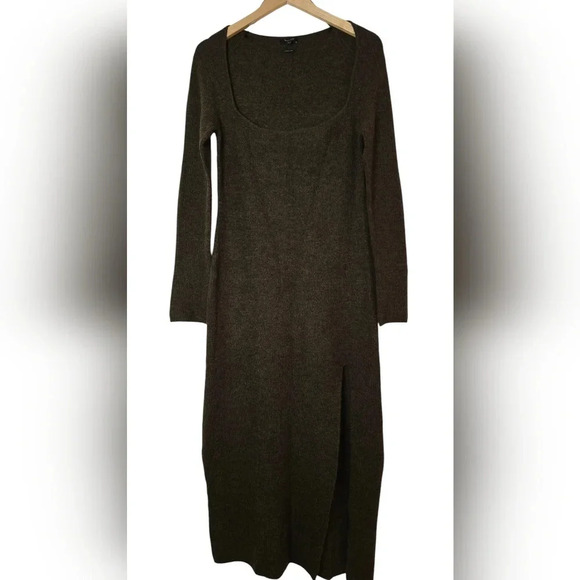 Massimo Dutti Wool Maxi Dress Fall Winter 2022 New without tags - Picture 3 of 10